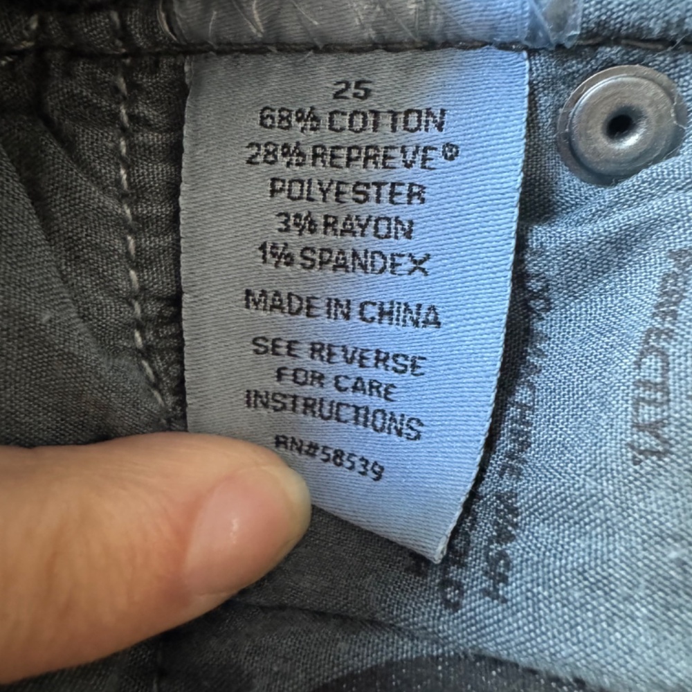NEW Evereve High Rise EVER Straight button Fly Jean Deep Blue Wash 25 & 26 - Picture 6 of 7